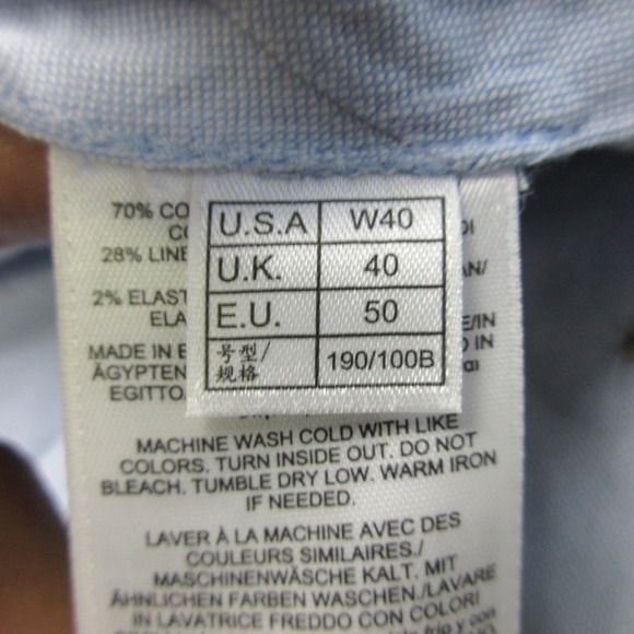 Brooks Brothers Bermuda Shorts Mens 40 Green Cotton Linen Summer Casual 336 - Picture 4 of 12